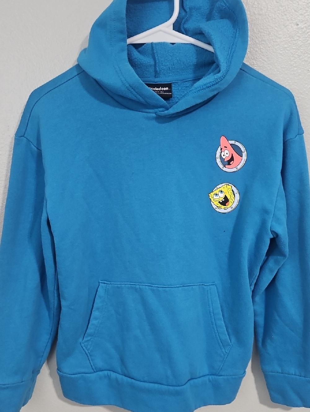 Nickelodeon SpongeBob & Patrick Blue Hoodie Youth Xl